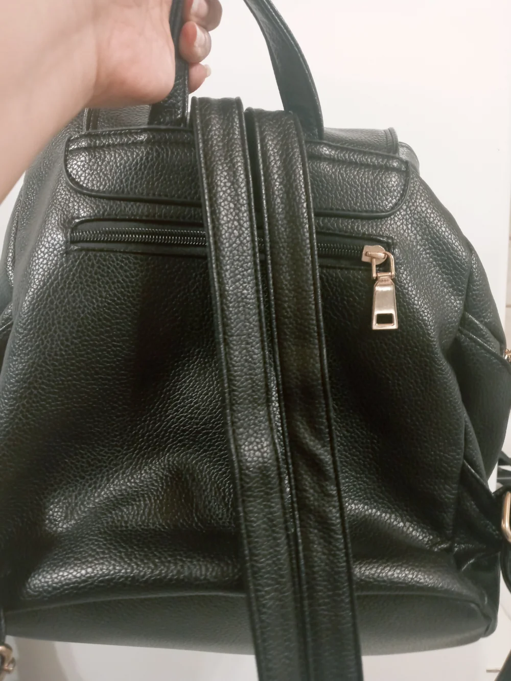 Woman Classic Black Backpack